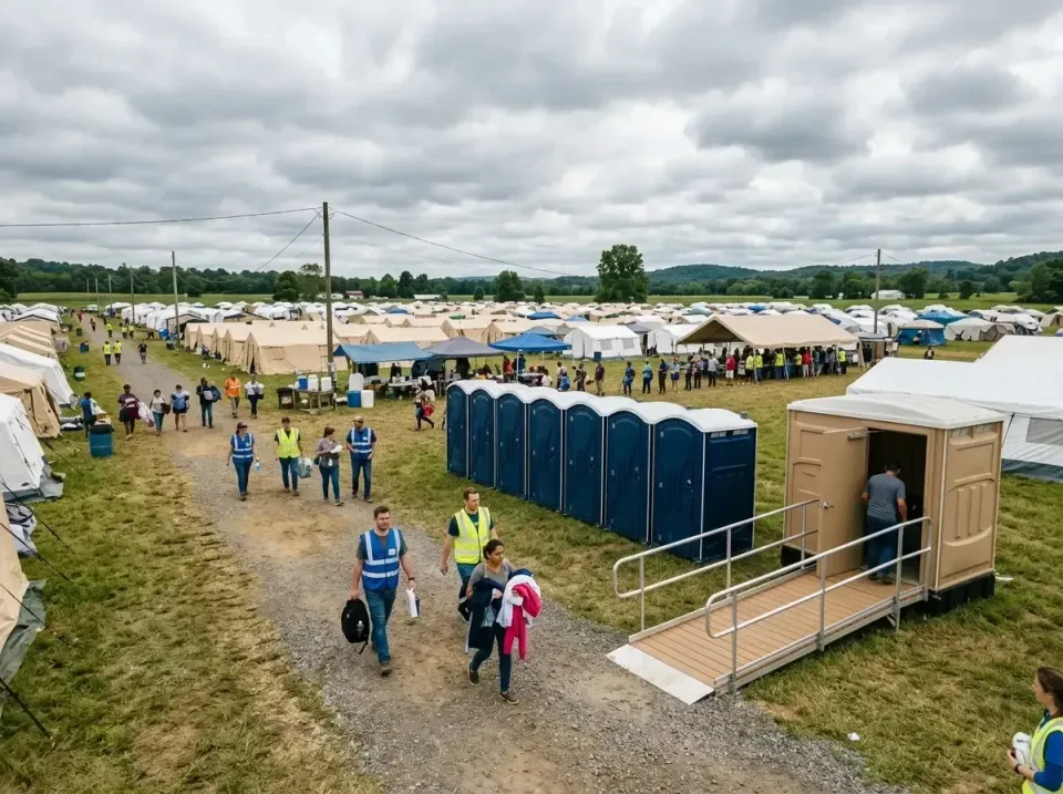 disaster-relief-camp-restrooms-010 — frequently asked questions, Dumpster & Portable Bathrooms Rental in Roselawn, IN